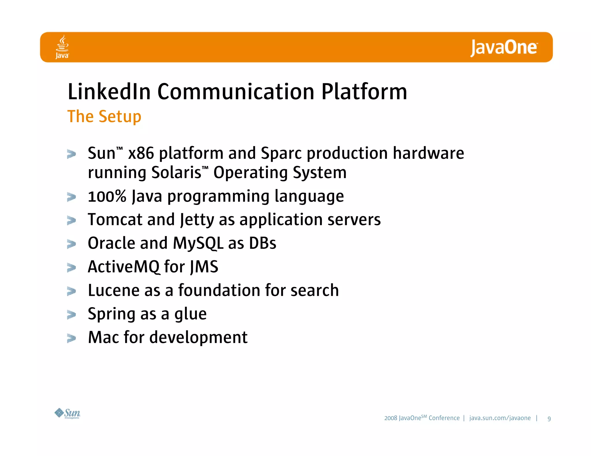 LinkedIn Communication Architecture