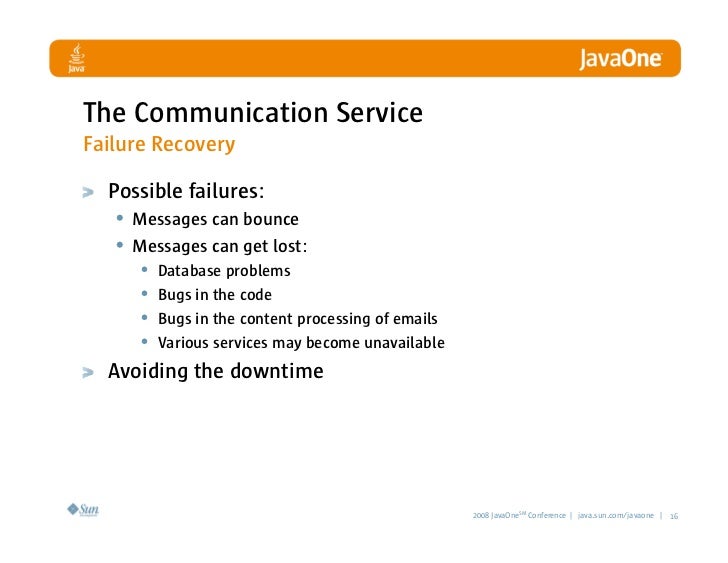 The Communication Service Failure Recovery