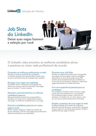 Linked Job Slots - Brasil