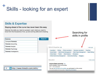 +
    Skills - looking for an expert



                                     Searching for
                                     skills in profile
 