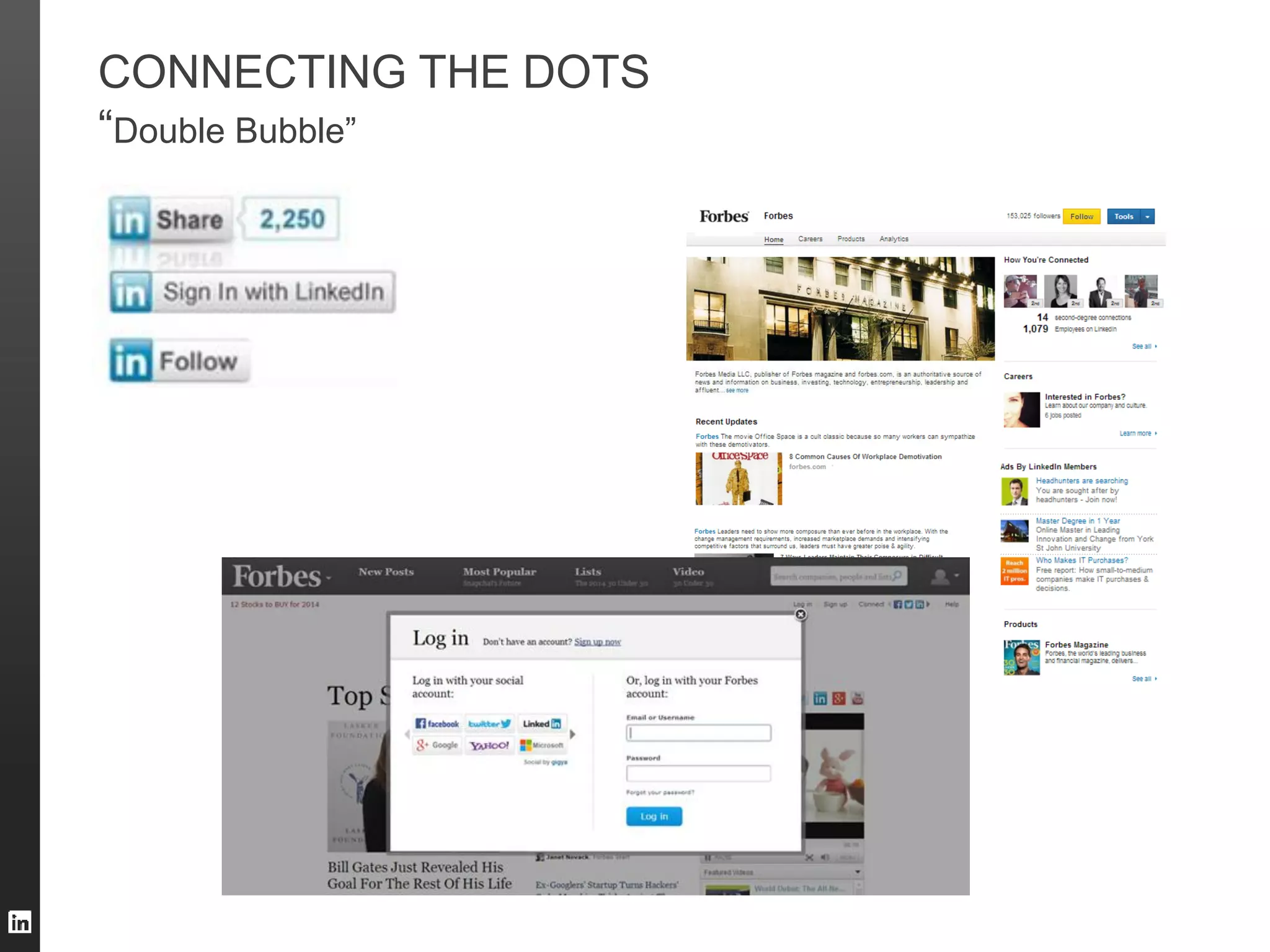CONNECTING THE DOTS
“Double Bubble”

 