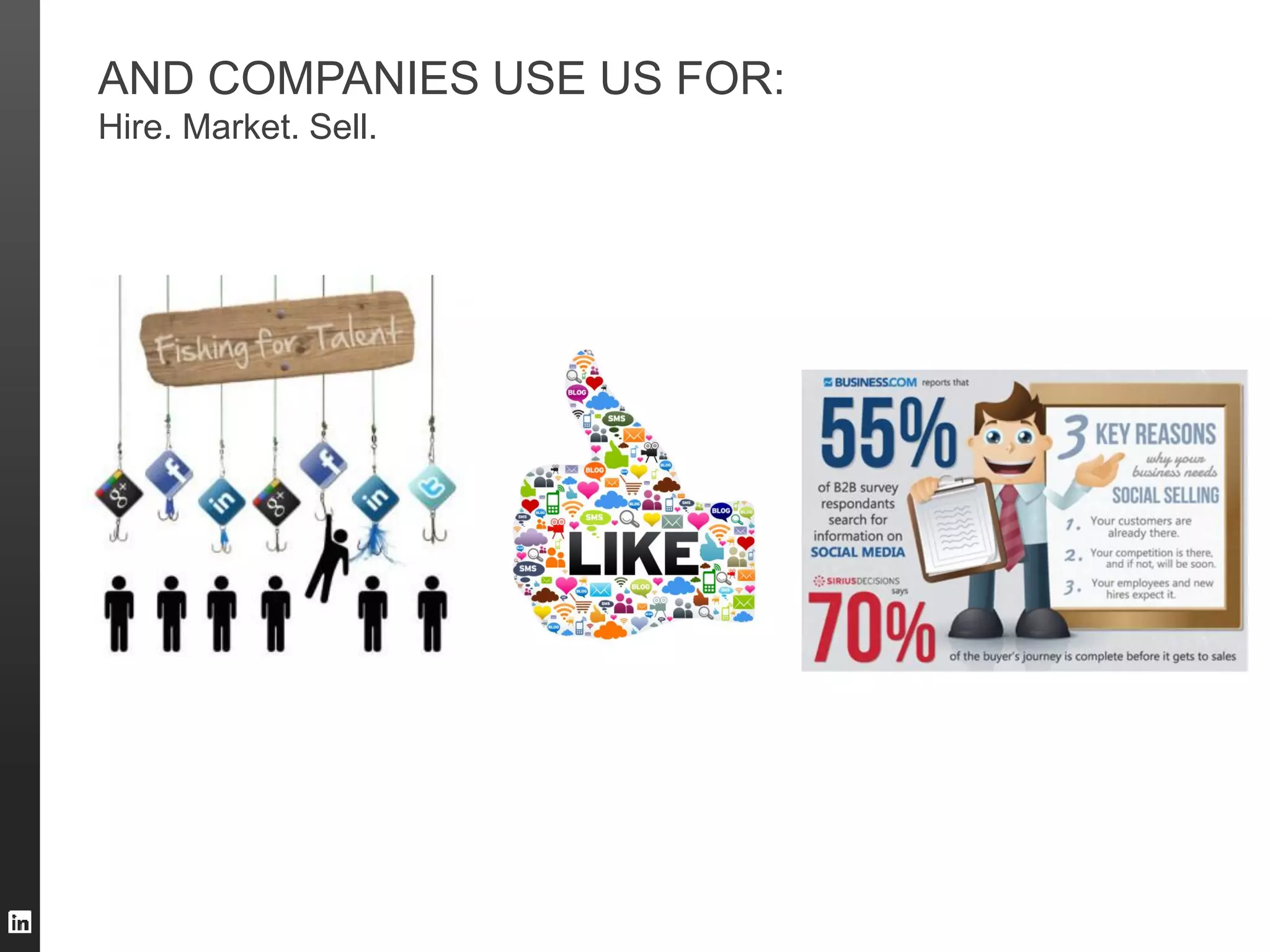 AND COMPANIES USE US FOR:
Hire. Market. Sell.

 