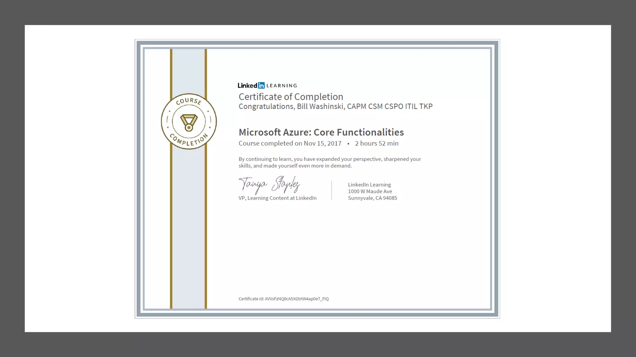 Linkedin Learning Certificates Of Completion Skills Ppt