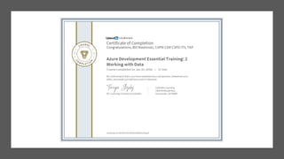 LinkedIn Learning Certificates of Completion - Skills