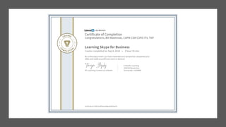 LinkedIn Learning Certificates of Completion - Skills
