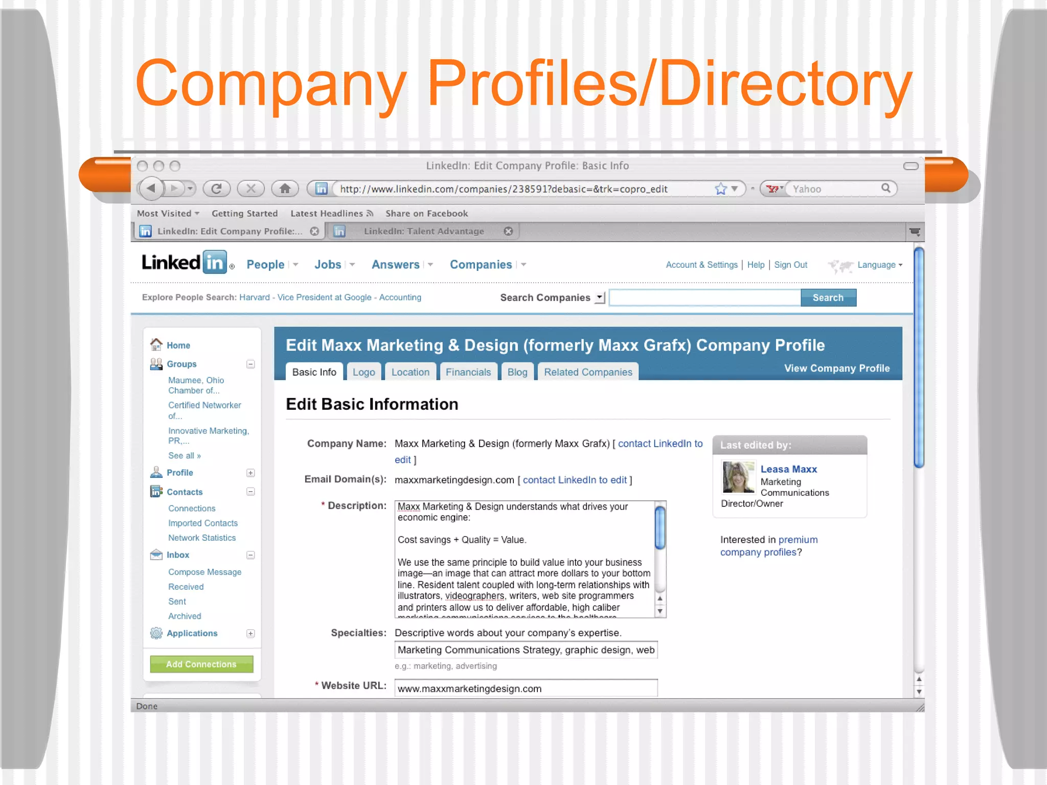 Company Profiles/Directory 