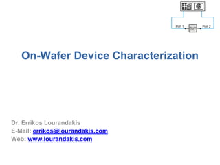 On-Wafer Device Characterization | PDF