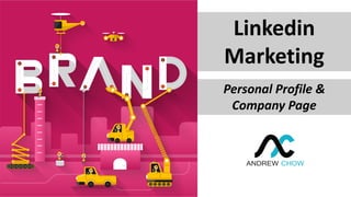 Linkedin
Marketing
Personal Profile &
Company Page
 