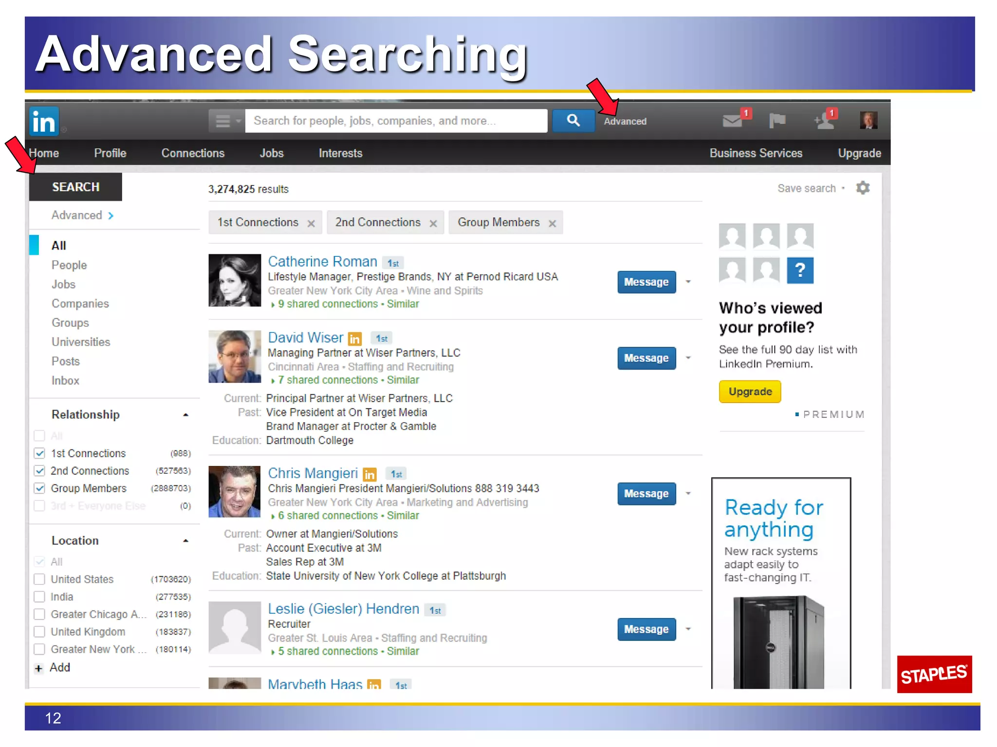 12
Advanced Searching
 