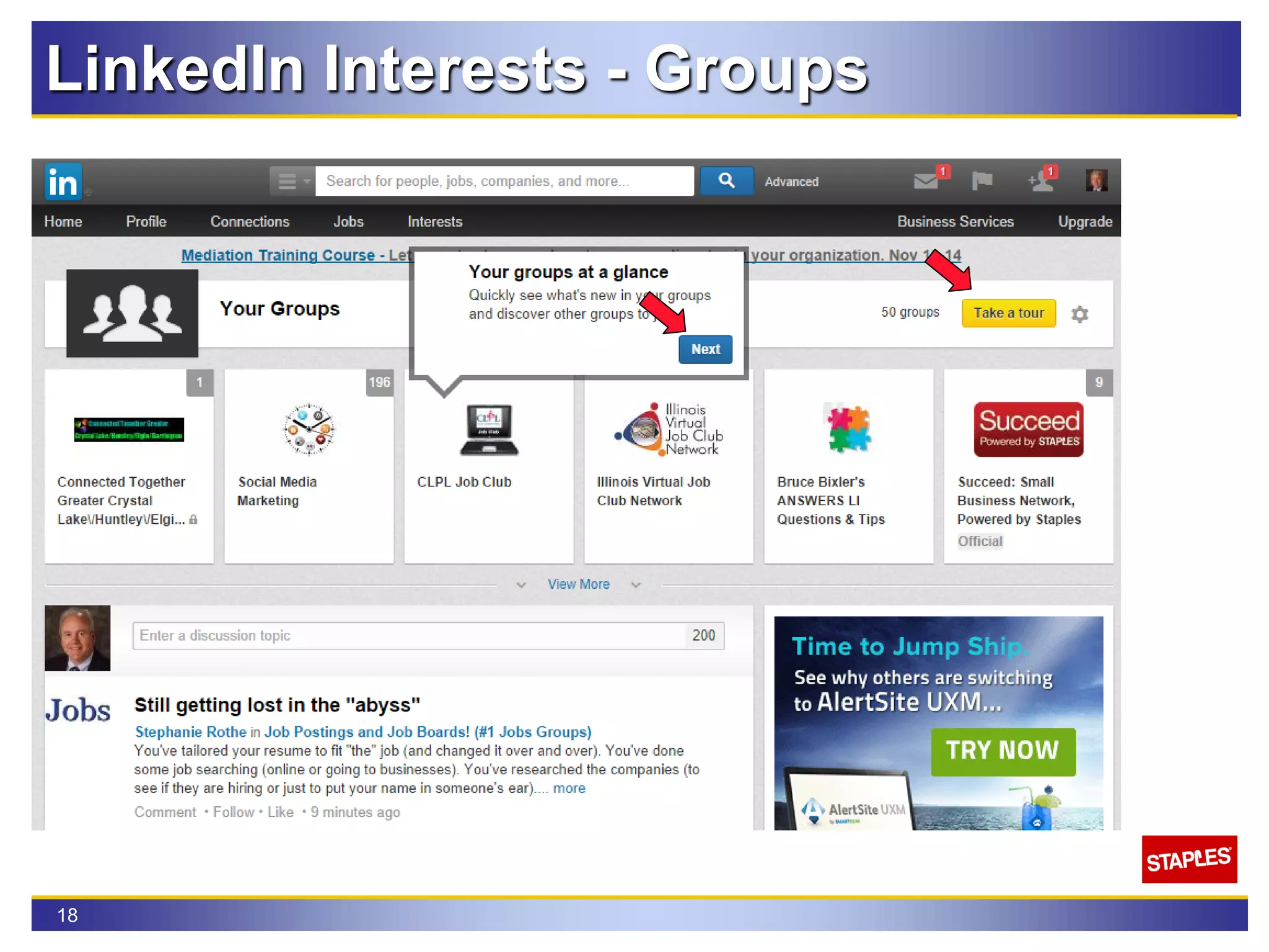 18
LinkedIn Interests - Groups
 