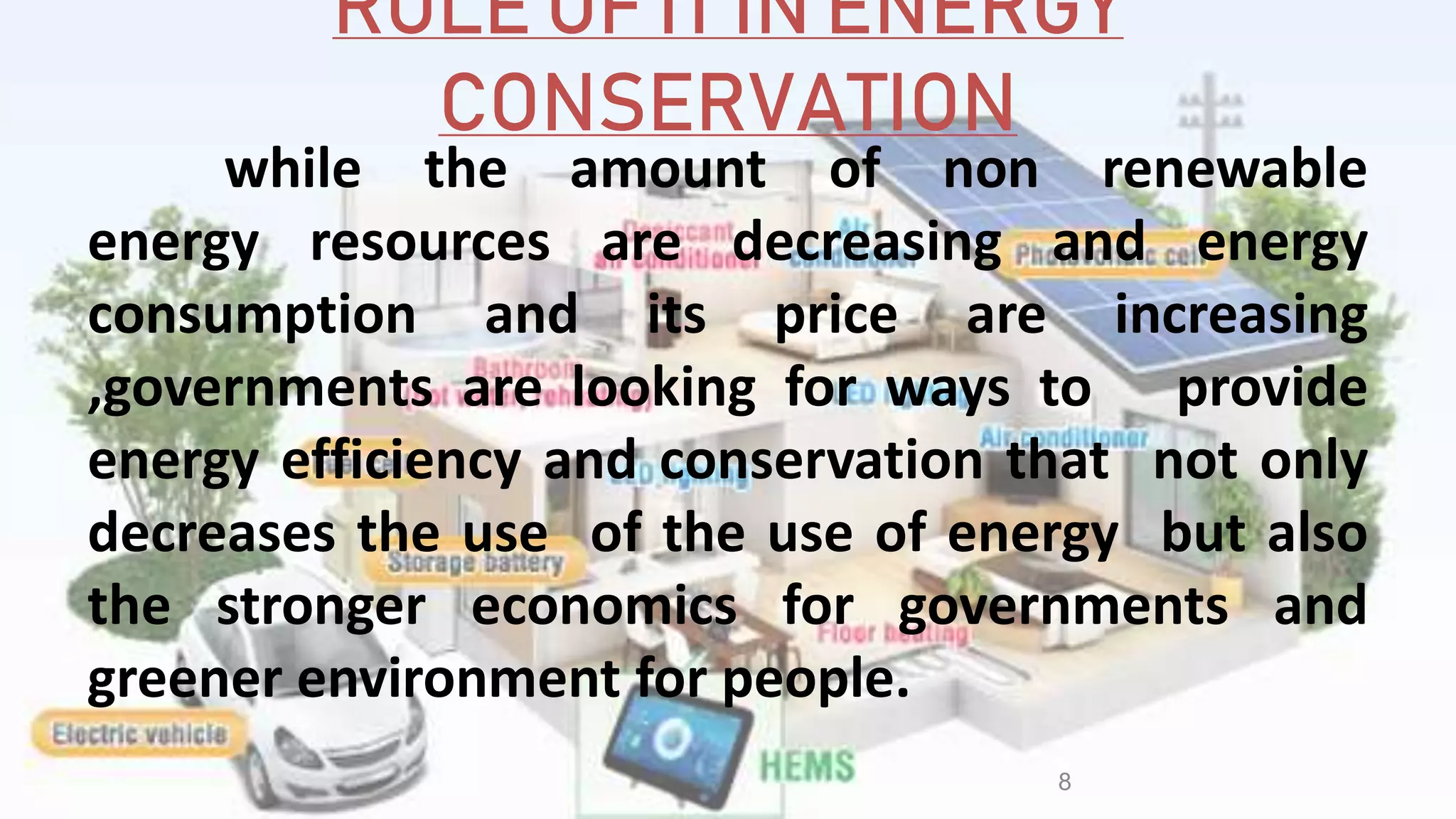 ROLE OF INFORMATION TECHNOLOGY IN ENERGY CONSERVATION | PPTX