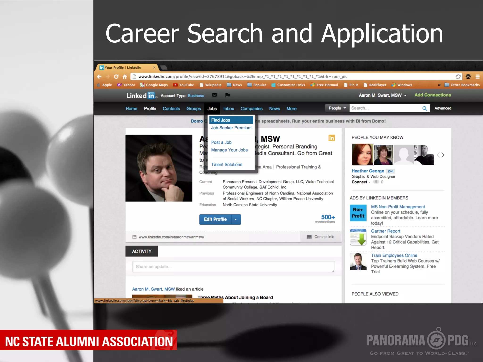 Career Search and Application
 