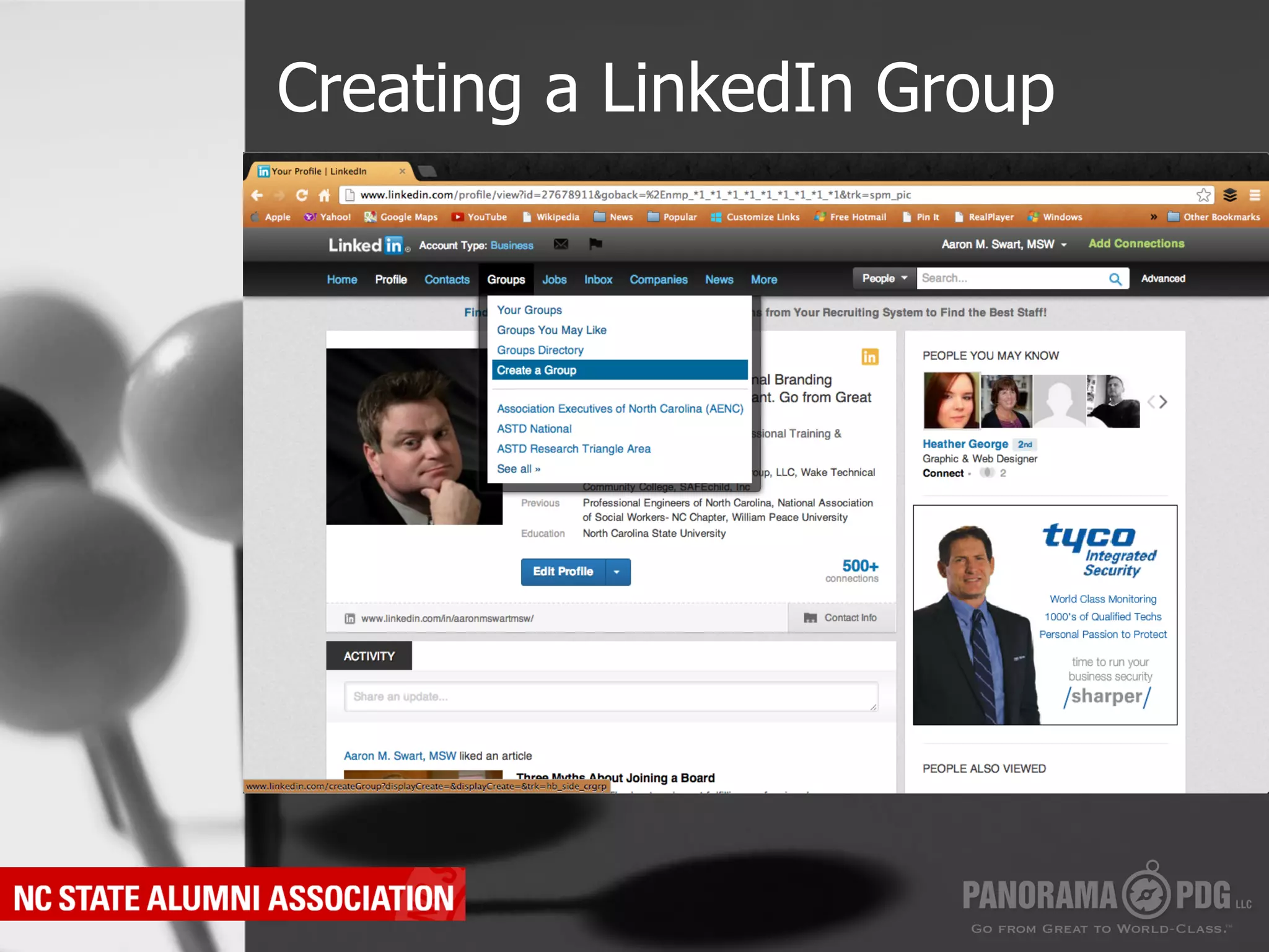 Creating a LinkedIn Group
 