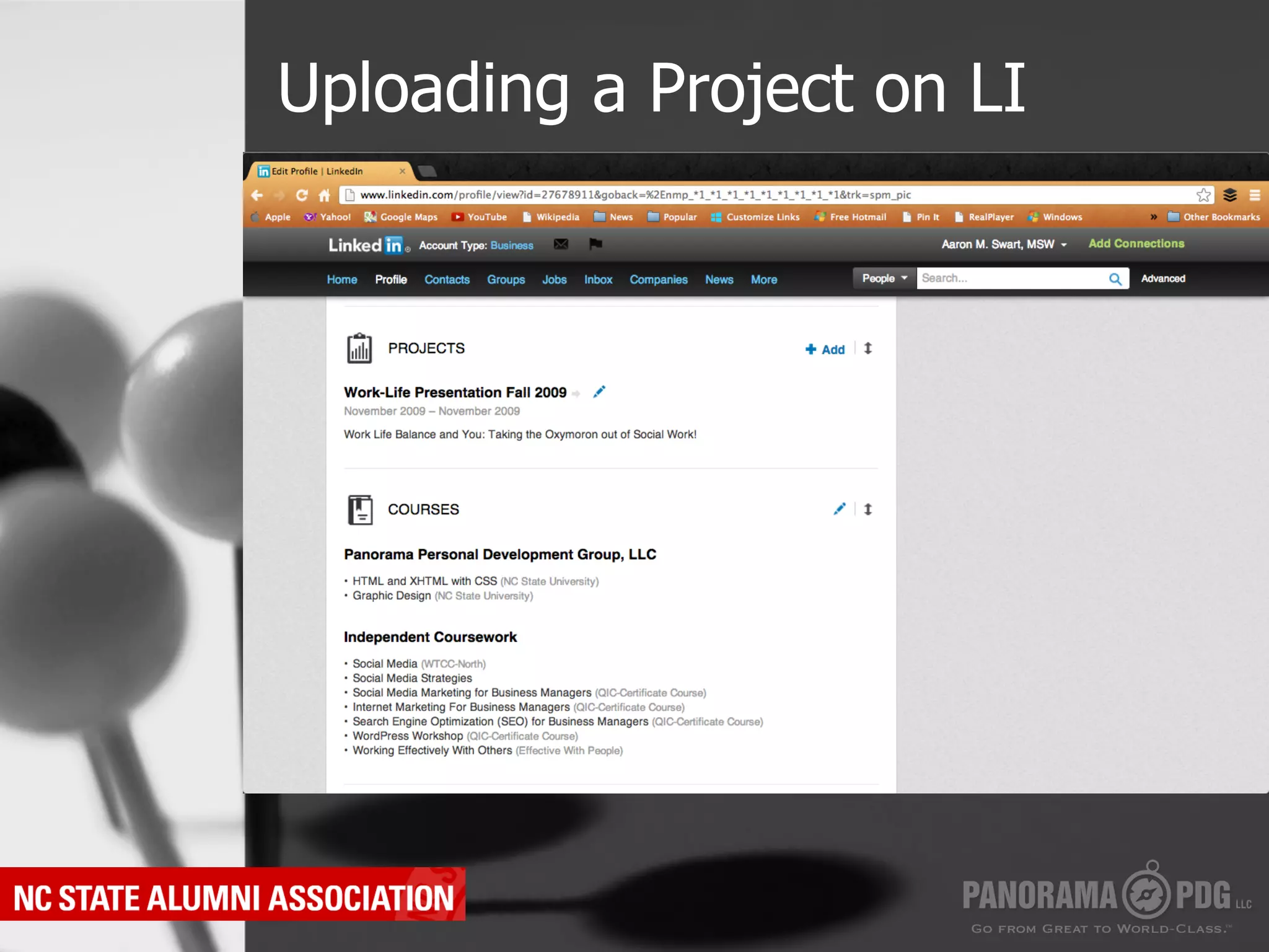 Uploading a Project on LI
 