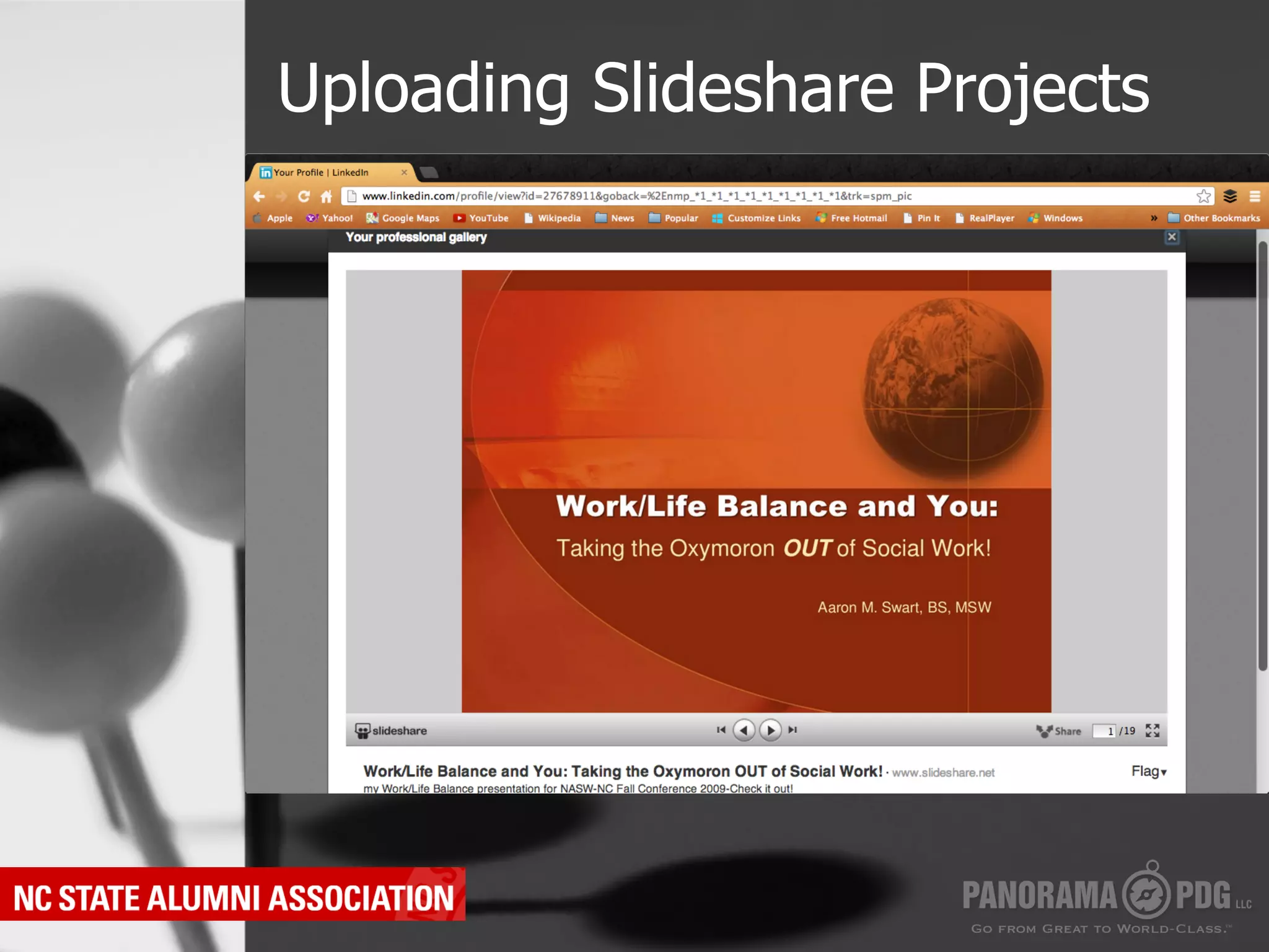 Uploading Slideshare Projects
 