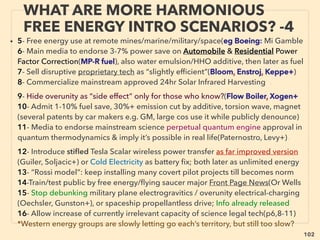 linkedin.com/in/newnatureparadigm - Ben Rusuisiak, Vancouver BC, Canada 102
• -->> cont: •4 OTHER BIOMASS:、
✔4b Peat: Overall severely underharvested except locally overharvested Ireland &
Baltic sea region: consumption against growth is negligible. As a renewal resource
level, it is recoverable worldwide at very least 120-150million tons/yr (2010-13ave
world production 40million). Even by carbon tests showing of annual peat growth
of 0.7-2.8mm with "massive overproduction"at Baltics, Near city area North
America & Europe in last 70-150yrs+, either peat growth is higher than mainstream
accepted ﬁgure or so is recoverable volume in these region, or both.
Also at some large peat resource nations it is almost completely unused or not
even ofﬁcially listed(Congo, Brazil, Papua New Guinea+), Bog-Wetland & Extreme
North conservation movement is helping to stop peat from entering into world fuel
market(also this might successfully prevent land Gas Hydrate extraction) .
• But if Peat is considered non-renewable as ruling Western mainstream group
claims(mainly American led group is overriding mainly European lobby like IPCC
that calls peat green fuel) actual world Peat volume availability is similar to Coal
reserve but much cleaner fuel, which would cause severe overﬂooding of energy
supply to trigger disruptions in energy pricing & infrastructure if fully exploited.
-->> continue
NEW PERSPECTIVE - “LOWEST COST” ENERGY
FROM VAST BIOMASS -29, PEAT
 