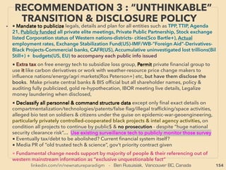linkedin.com/in/newnatureparadigm - Ben Rusuisiak, Vancouver BC, Canada 154
• TORSION - SCALAR: Common characteristic examples: 1-Co-exist with, but
quality differs from EM ﬁeld, 2-Non-local/linear, Timeless(Lavrentiev+,
3-Interstellar communication (Shkatov & Zamsha+, Zubow-Zubow-Zubow+
[neutrino], TT Brown+[electrogravitic communication]),
• 4-Cause template effect:(D Roth+); eg1 “water memory”(Peschka+), eg2
“Organ transfer memory”(Pau Pearsall, Gar Schwartz+), Heart as brain?(R
McCraty+), or it is consciousness based?(La Dossey+)- Data match is far
beyond statistical correlation in some % of case but very little research is
done due to unavailability of organ information in most nations,
5-Bio enhancement (Bergstresser+), medical effect on tumours by rotating
magnetic ﬁeld(Wal Rawls Jr+),
6-Mind effect (Shipov+), 7-Very fast ceramic processing,
• 8-Blade cuts better(Drbal, M Kawakami+)(Pyramid-magic ru+),
9-Can halt electronic device function without damage(Rus Roy+), 1000s of
such anecdotal stories when approached by antigravity craft(T Good,
Hakdogan, V Chernobrov+), usually sporadic engine or motor mulfunction
but some occurred at entire district level,
THOUGHTS OF INVENTORS & “DISSIDENT”
SCIENTISTS -“FAR-OUT” TORSION / SCALAR 2
 