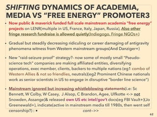 62
•—>> continued-■3. Concentrated ThermoPhotoVoltaics:
For efﬁciency only: Mainstream ignored aerospace targeting Boeing-Spectrolab’s Multi
Junction solar cell CDO-100-C3MJ/C4MJ is average efﬁciency 38.5/40 % in 2009/10 for
terrestrial market, and sells to civilian companies(OEM?), SolAero-Emcore was 37% in
2007, Hybrid concentrated PV & thermo-acoustic engine(Northrop Grumman), MicroLink’s
specialized dual-junction solar cell works at 400°C, PhotoElectrowetting/Optoﬂuidics sun
tracker by Teledyne, etc.
•Due to their space industry sales, there might be classiﬁed more robust products. Civilian
market focused companies’ R&D lab efﬁciency is 45% level in 2016 (Spectrolab linked
Amonix-Arzon Solar, Lattice-Matched solar cell by Solar Junction +), * What happens if
Optical Vortex Soliton & Self-Focusing element is applied?
•■4. Non Std Concentrated Solar Power(CSP), i 30%+ ﬁeld efﬁciency Dish
Stirling(parabolic), (CSPs drop performance as much as 85-90% at rain or cloudy weather),
lowest cost available solar in sunny area: Rippaso Stirling Hybrid, Cleanergy, United Sun
Systems -all linked to Sweden, Schlaich Bergermann & Partner -Germany, US Majors
participated in 1980s-90s but withdrawn(McDonnell Douglas, Cummins), No water use,
Much less land needs(2.5ha/mw) with Module based 10-50kw installation, <5cents/KWh
range cost is on par with lowest cost by non mega hydro. ii Solid State Energy Harvesting
device: or high efﬁciency combined cycle can lower cost than Stirling: eg •Photon
enhanced thermionic emission(Melosh), •Others(p42-50)
SCIENCE-ACCEPTED
“SUPER LOW COST” SOLAR 8 TP VOLTAIC
 