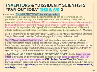 136
• 10-Underwater Air Buoyancy Power Generator, “Pneumohydraulic” Engine:(J
Kwok, GM Singh, Ribero, Dobrokhotov, Grigoriev, Schrade, Elistratov, W Travis,
Spiteri-Sargent+)Often large sized 5-30m Water tank(s) in hight, Repeat cycles of air
container ﬂoating- sinking(Air input at the bottom, which ﬂoats up & release air at
the top, then weight causes container to sink by gravity),
• Other types include air ﬂoatation mechanism use water pump to generate water fall
- under which water turbine is placed for power generation etc. Energy output-
input ratio 3 to 20:1, Air heating/cooling or compression-expansion elements might
be involved, or ambient energy sneaks in like compressed air engines?
• Non western mainstream endorsed; Science legal except its over-unity, even ultra
mainstream Energy Globe Award winning!(Gozo-Spiteri below), this news is
naturally completely ignored along with similar prior examples by main media/
academia/enviro NGOs, presumably due to economy/business consideration
background, but even left out by many “free energy” research groups. This
mechanics’ claims are far less attempted compared to other “utterly illegal” techs,
Active commercialization & pilot projects(eg Rosch Innovations, Spiteri-
Wasserpumpe+) -->>cont:
“INVENTOR PSEUDO SCIENCE” FREE
ENERGY- 10 FLOATING AIR + GRAVITY
 