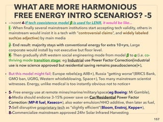 linkedin.com/in/newnatureparadigm - Ben Rusuisiak, Vancouver BC, Canada 157
THOUGHTS OF INVENTORS & “DISSIDENT”
SCIENTISTS -“FAR-OUT” TORSION / SCALAR 5
• ->>continuing TORSION-SCALAR BOTH examples:
12-CD disc with “quantum energy sticker” or touching by the sticker causes altered sound
quality when played by stereo,
13-Higher power efﬁciency & “repair effect” of electrical device ●i-via special Power
Factor Correction device ﬁltered electricity supply(works for lagging current & harmonic
related distorted waveform issues both i.e. pseudoscience in west, but this also works by
Far InfraRed wave projection, electron emitter, or well timed rotating motor device etc
without using capacitor nor harmonic ﬁlter, p170) or ●ii-simply by ﬁltering power causes
nearby combustion engine's efﬁciency to improve(F Neubauer+), or ●iii-via activating
device being near air/ﬂuid intake/oil/fuel of combustion engine(Ohatrin: АФ Охатрин+),
14-Or car engine/braking/balance improves as device placed at driver seat area(M
Wakabayashi+),
• 15-Overunity like - EM wave unaffected unorthodox qualities caused by Circularly
Polarized Wave & Light: coil(Shang Chi Jiang, Marletta, W Kaminsky, J Reisert+), also high
light rotation generates time dilation, 16-Sort of Magnetoacoustic Electrostatic wave
equiv. in nonplasma region, Neutrino link,
• 17-Propagate thru matter without affecting, Information ﬂow ﬁeld, or transfer information
only & not energy(Ale Kaivarainen+), 18-Simliar to Split-ring Resonator function for all
matters: linked to Phase conjugating/time reverse elements, magnetic ﬁeld could trigger
oscillations “out of thin air”, - continue ->>
 