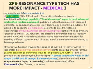 170
THOUGHTS OF INVENTORS & “DISSIDENT”
SCIENTISTS -“FAR-OUT” TORSION 3
• -->> cont: TORSION ﬁeld effect by: 2-Emotion boosted clear thoughts:
• ADDITIONALLY:3-13; 3-Photograph(p164-167),
4-Antioxidant producing microbe mix in sealed container(anaerobic bacteria mix)
generates anomalous ﬁeld: extra biogrowth, repel pest-mold-rust, improve
combustion-electrical efﬁciency, acoustic effect, radiation remediation, cement
strength increase & its chloride & water absorption decrease+(EMJ jp+),(Ter Higa+),
EMJ product contains electrically active metal reducing Shewanella(electron
conductive bacterial nanowire), but sometimes also Geobacter species?, 、
This ﬁeld also has electrical "overunity" Power Factor Correction(PFC) tendency
and share commonality with other mechanics with low cost or Actual Power
charged residential electrical bill saving(not just for Reactive Power penalty based
industrial PFC) effect by: 1-Far InfraRed wave based(Keseco+), 2-Energy
harvesting by Magnetic Induction from mainly(what else? ambient static? any
change of EM ﬁeld?)reactive power caused magnetic ﬁeld(PowerShaver USES+),
3-Phase conjugating EM wave Scalar/Torsion element(Focstac Maximus+),
4-Electron emitting device(Maruko Denshi+), 5-Permanent magnet rotor(Roto
Verter+): They often work for both A-Induction related lagged current, B-Non-
linear electric device caused wave form distortion & harmonic effect without using
capacitors or harmonic ﬁlters: auto voltage & waveform balancing. But lack of data
as to if this can be synergized with conventional PFC saving. -->>cont:
 