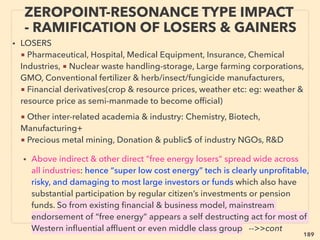 189
• Torsion vs Thz SIMILARITY 2: Idea itself(not processing method) of “imprinting Thz
wave” to water or silica type matter for wave re-emission: Similar copy principles are:
A- Surveying or scanning takes large energy, but just like catalysis, self oscillation takes
no external energy, B- Needs to adjust imprint carrier frequency to matter’s absorbable
resonating level C- Spin polarity change, D- Alter lattice structure when resonated by
prolonged pulse or incoherent/different wave exposure, E- Oscillation template effect:
cause new resonance to other matter(Vollmers, M Tanaka, Shin’ou, Shima+), sort of like
science illegal simpler way of Negative Index Metamaterial making,
F- Some of wave re-emission effect causes self micro energy/electricity generation,、
Torsion vs Thz DIFFERENCE: "Effect" transferring/imprinting methods, or some effect
characteristics- eg: A- Thz doesn't seem to have “solenoid coil around imprint media” ,
or prolonged resonating laser pulse exposure on lattice structure method like Torsion,
B- Some T-ray effect quickly fades, or easily loses by x-ray/microwave irradiation,
D- T-ray treated silica melts snow faster than untreated one by FIR/Thz wave emitting,
Some products demonstrate every time: Can it be more aptly explained than by
Quantum Melting macroscopic effect/"Lindemann ratio gap"?, ie macroscopic
example of quantum ﬂuctuation/ZPE,(also p16,17, p238, p297-2)、
C- Thz wave is blocked by metal: limited imprinting ability, but Torsion wave
penetrates all matter, E- Some bio effect of FIR/Thz imprinted device seems much
stronger than Torsion imprinted matter, F- Thz can increase insulation factor & reduce
water condensation on glass(Muneta+) -->>cont:
INVENTORS & “DISSIDENT” SCIENTISTS
“FAR-OUT IDEA” - TORSION & THZ 4
 