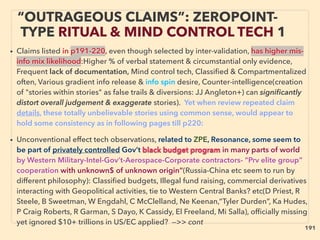 linkedin.com/in/newnatureparadigm - Ben Rusuisiak, Vancouver BC, Canada 191
INVENTORS & “DISSIDENT” SCIENTISTS
“FAR-OUT IDEA” THZ & FIR 1
• ■ TERAHERTZ(vague deﬁnition: 0.1 or 0.3 - 3,10, or 30Thz) vs FAR
INFRARED(3-30Thz), vs "CHARGED "CARBON, vs ELECTRON EMITTER、
Thz vs FIR SIMILARITY: A-Cross over frequency, B-Partially Science illegal
medical & bioactivation effects(substantial enough to replace part of
mainstream medical with low cost if publicly endorsed), C-Self micro electric
current generation effects(media level pseudoscience),、
Thz vs FIR DIFFERENCE: Imprinting method: FIR(Far InfraRed) wave or its
bio-mineral info imprinted Ceramic, Fibre, or Plastic sometimes differ from
Thz copying method(EMbalance.com, gaiapower jp, KWD.jp, Akatsuka FFC,
WorldKlass, Biopower gear+),
A-In Thz, Super/SubCritical water treatment is used more often, while in FIR,
Mixing & Baking method seemed to be more predominant: Original bacteria
or mineral to be imprinted is baked with ceramic at 1000-1300°C, so living
organism is supposedly dead, yet its “information”, or FIR oscillation, &
generated ion is emitted from copied matter/device for 1-5yrs, or max 20yrs
+, B-Thz uses mineral nanoparticle fuse method more frequently than
FIR(material is “fused” with substrate, not surface layered coating).
 