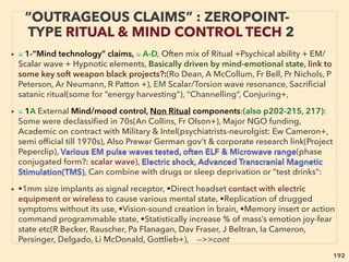 192
• -->> cont: Thz vs FIR DIFFERENCE: Imprinting method:
These overall pseudoscienctized copying methods can be interpreted as
semi-permanent partial shifting of normal mode vibrational frequency of
one item to another: Involved matters & Torsion-EM waves become "same
species" during copying to enable frequency imprinting? Cause bond
angle or length to change absorption frequency? i.e. equivalent of Coupled
Vibrations effects/Fermi Resonance/Electronic effects, and Supercritical
water method causes Hydrogen bonding change?、
Minerals used in imprinting or its "frequency copy": Guerite, Silica, Maifan,
Tourmaline, Shungite, Saugin, Tenko-seki, Limonite, Zeolite, Magny+, Also
wide range of herbs are used.、    
Thz/FIR bioactive/bioenhancing effect itself is actually science approved
and only occasional western media labeled pseudoscience:(2.5-30μm FIR
range EM wave is linked to most non-metal physical matter resonance
frequency & has various unorthodox bio effects upon prolonged irradiation,
this is easily testable by using super-mainstream IR spectroscopy to check
wave absorption peak of living organism): ->> cont
INVENTORS & “DISSIDENT” SCIENTISTS
“FAR-OUT IDEA” THZ & FIR 2
 