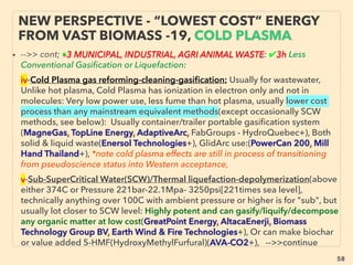 58
• —>> continued- ■1. Excess S-Q SJ Solar cell:
v Infrared/Teraherz wave Capture: Note this tech is already working in other
applications but not applied to solar energy use due to disruptiveness?
•24hr solar(Solterra Solar: Squires & Jabbour+), •Lead selenide nanocrystals
to convert Infrared ray to visible photons for increased capture(Bardeen+),
•Trap infrared photon to directly generate electricity(Fr Meseguer+),
•Infrared capturing nano solar rectenna(optical rectenna) arrays made by
atomic layer deposition(Br Willis), Upright nano antenna maximally tuned to
speciﬁc sun light infrared frequency(Bar Cola), Similar
mechanics(Microcontinuum, CoolCAD Electronics+)
• vi Others: vi-a Down conversion(split 2x too high energy photons for band-gap
into two lower energy photons to recover both), vi-b Hot Carrier Solar Cell(Le
Bris+): keep low heat transfer from electron to phonon, vi-c Intermediate Band
Solar Cell(Yo Okada+) with “photon ratchet” for extra light recovery,
vi-d •Single Junction Tandem Solar cell(Wl Walukiewicz+), •Perovskite oxides
photo-ferroelectric material to function like Multi-Junction cell(An Rappe+),
vi-e Piezo-phototronics(3way coupling: piezoelectric-semiconductor-
photoexcitation effects) used for beyond thermodynamics limit?(Zhong Lin
Wang+), —>> continue
SCIENCE-ACCEPTED
“SUPER LOW COST” SOLAR 4 EXCITON
 