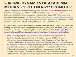 linkedin.com/in/newnatureparadigm - Ben Rusuisiak, Vancouver BC, Canada 96
NEW PERSPECTIVE - “LOWEST COST” ENERGY
FROM VAST BIOMASS -23, COLD PLASMA(CP)
• -->> cont; •3 MAINLY WASTE: ✔3h Unconventional Gasiﬁcation/Liquefaction: 、
iv-Cold Plasma(CP) gas reforming-cleaning-gasiﬁcation(Electric/plasma arc discharge
in water): Usually for wastewater, Unlike hot plasma, CP has ionization in electron only
and not in molecules(little or no thermal motion/pressure): and can accompany
nonlinear oscillations & other anomalous Torsion ﬁeld/resonance/Electrohydraulic
type effects. Very low power use, less fume than hot plasma, usually lower cost
process than any mainstream equivalent methods(except occasionally SCW methods,
see below),: Usually container/trailer portable gasiﬁcation system✔(MagneGas,
TopLine Energy, AdaptiveArc, FabGroups - HydroQuebec+), Both solid & liquid
waste✔(Enersol Technologies, Xfuels+), GlidArc use:(PowerCan 200, Mill Hand
Thailand+), *note CP effects are in process of being accepted into Western acceptance,
*MagneGas seem to demonstrate HHO Gas(p82-88) like quality while being made
from wastewater, also their lab data shows "over-unity energy release" effects.
• v-Sub-SuperCritical Water(SCW)/Thermal liquefaction-depolymerization(above either
374°C or Pressure 221bar-22.1Mpa- 3250psi[221times sea level], technically anything
over 100°C with ambient pressure or higher is for "sub", but usually lot closer to SCW
level: Highly potent and can gasify/liquify/decompose any organic matter at low cost
✔(Biomass Technology Group BV, GreatPoint Energy, AltacaEnerji, Earth Wind & Fire
Technologies+), Or can make biochar or value added 5-HMF (HydroxyMethylFurfural)
✔(AVA-CO2+), *(✔indicates Sub/SuperCritical Water related tech) -->cont
 