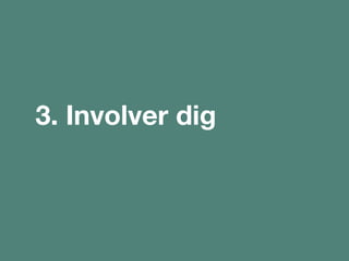 3. Involver dig
 