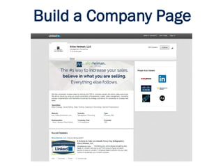 Build a Company Page
 
