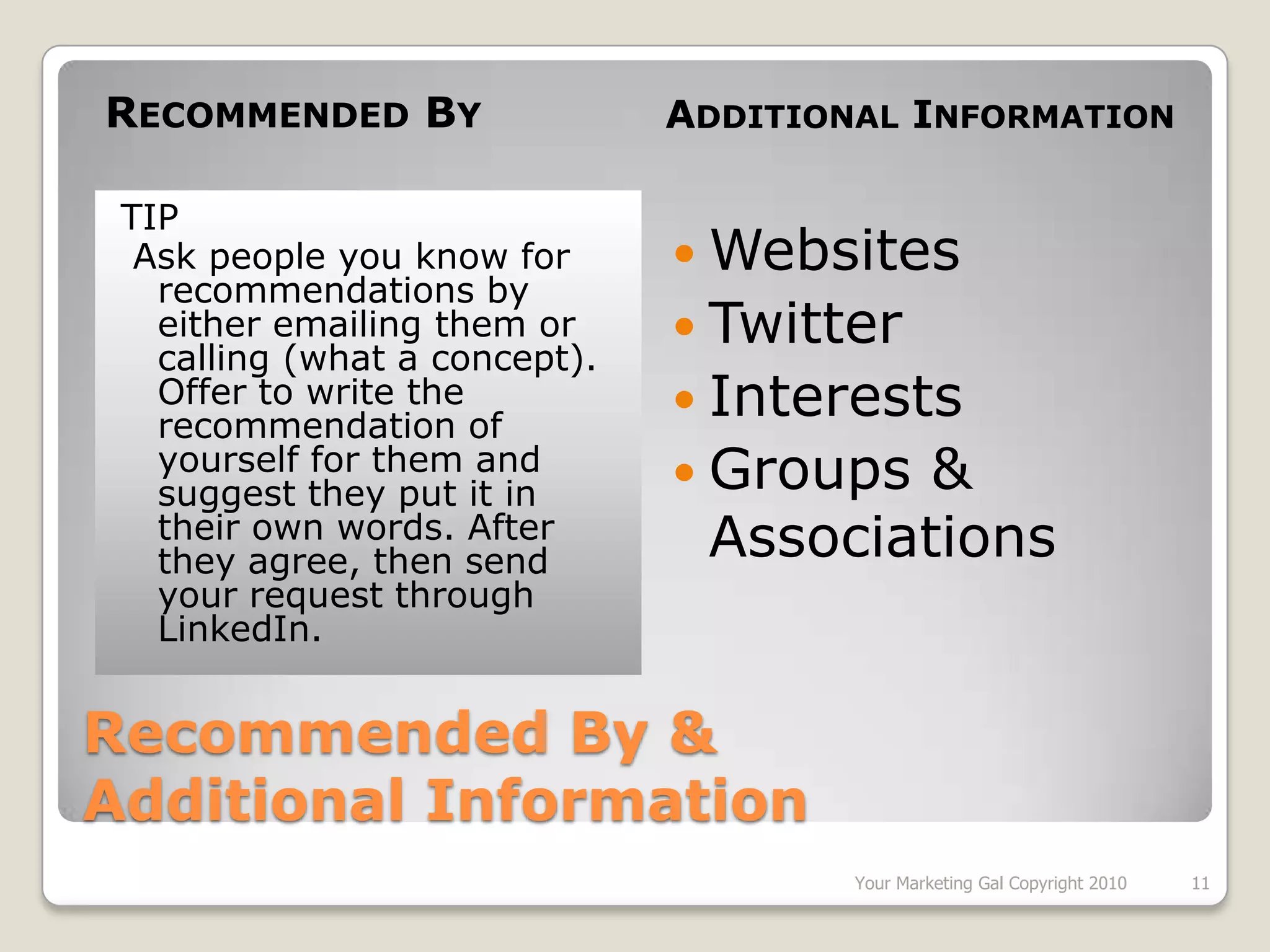 First Degree LinkedIn connections are your direct connections that you have invited into your network and that have accepted your invitation. 