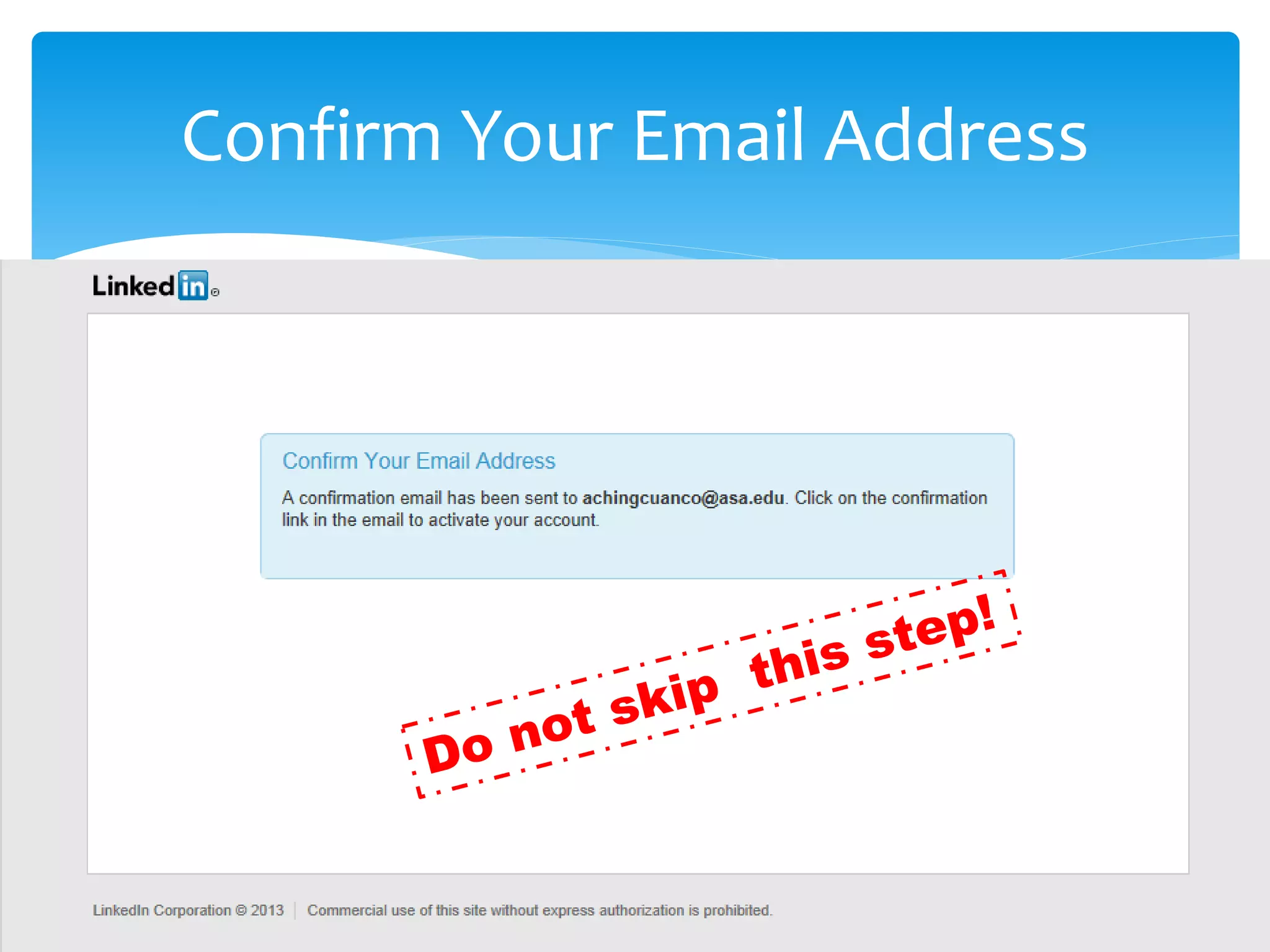 Confirm Your Email Address
 