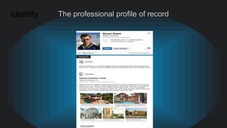The professional profile of recordIdentity
 