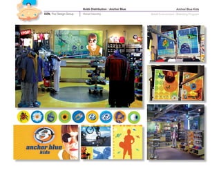 Hubb Distribution / Anchor Blue                      Anchor Blue Kids
DZN, The Design Group   Retail Identity                   Retail Environment / Branding Program
 