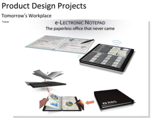 Product Design Projects Tomorrow ’ s Workplace Teaser 