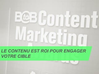 ORGANISEZ VOTRE
ÉQUIPE D’EXPERTS
Pour apporter du contenu à valeur
ajoutée et engager vos clients et
prospects, il faut être pertinent,
constant et à l’écoute.
1. Désignez un animateur BtoB
Son rôle est d’animer l’équipe d’experts, de
partager les objectifs, les règles de formes et
de mesurer la performance
2. Identifiez des experts métier
Ces champions contribueront pour pousser du
contenu représentatif de votre offre de
produits et services et aideront à répondre
aux questions
3. Obtenez l’appui d’un « Sponsor »
D’un niveau hiérarchique élevé qui soutient la
démarche et légitime les actions de cette
équipe d’animation
Validation et/ou production de contenus
pertinents par les experts
Filtre
anime
15
 