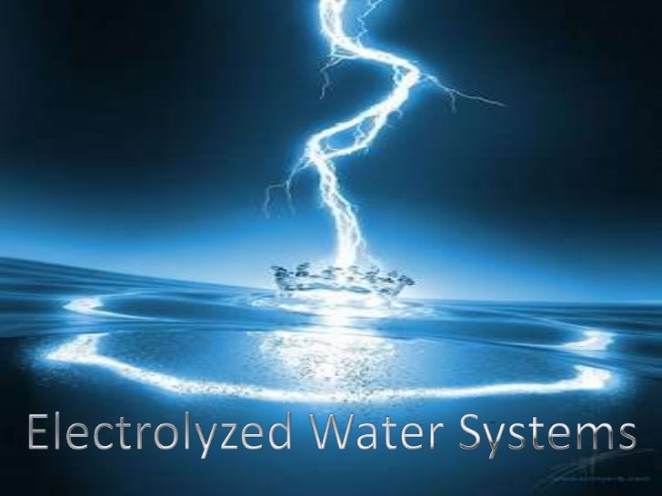 Electrolyzed Water System