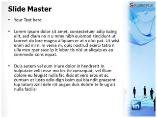 LinkedIn Powerpoint Template - Slideworld.com