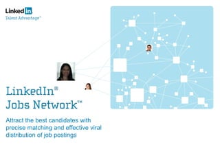 Attract the best candidates with precise matching and effective viral distribution of job postings 