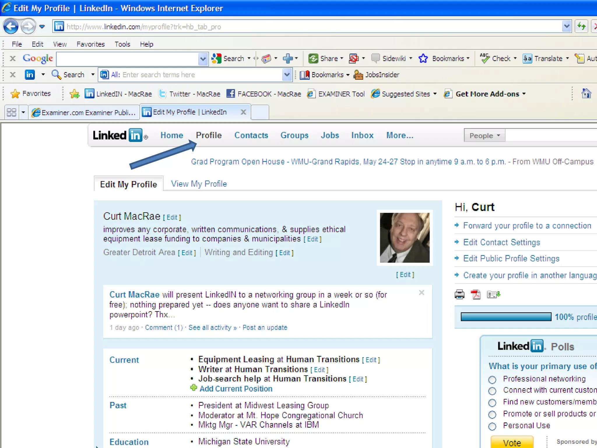 Don’t use “my website” – edit with name of sites 