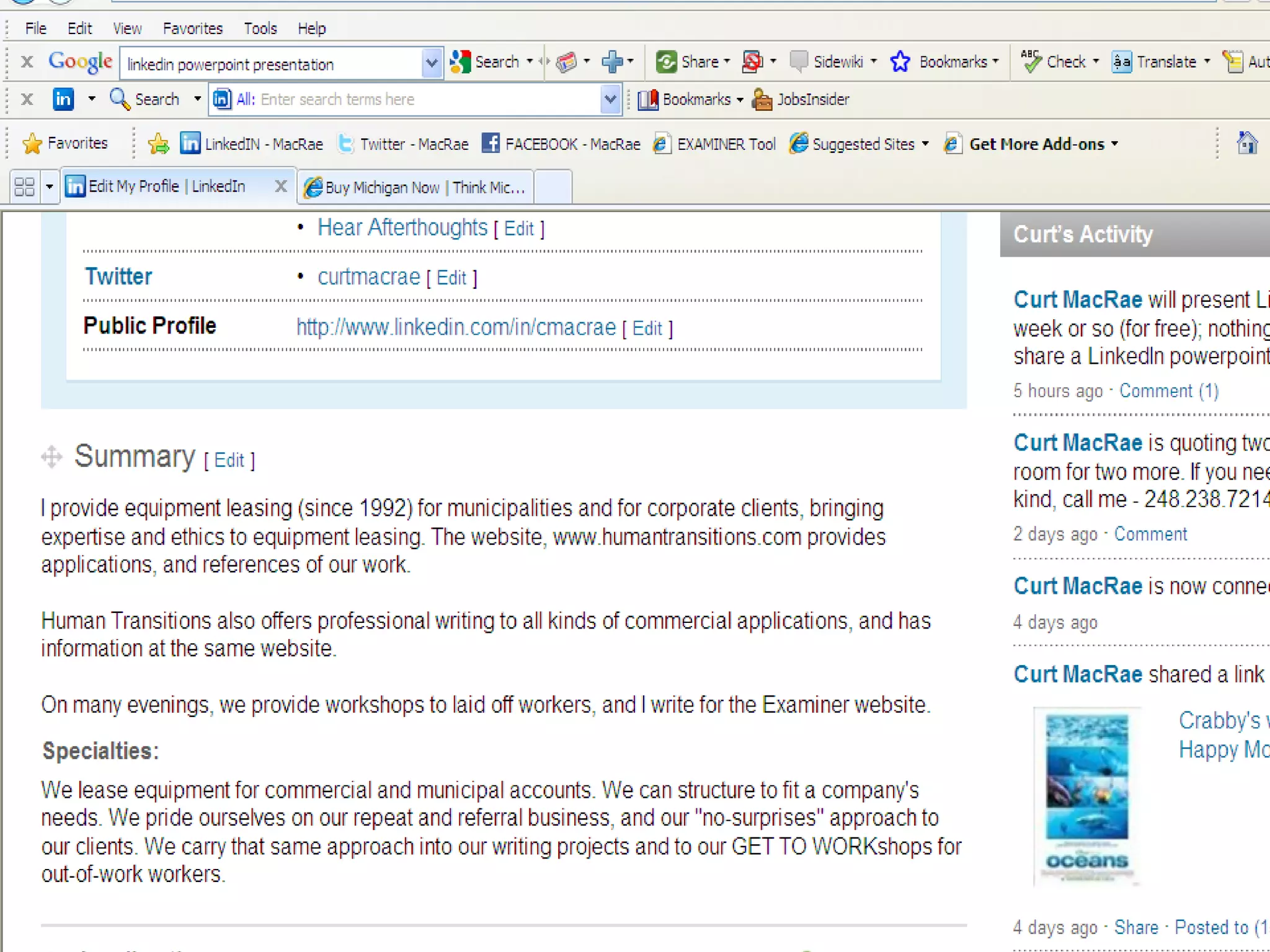 BoxNet files (installs free in about 2 minutes)  -- load any file you want on your profile 