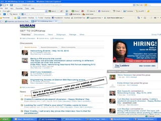 This is a group overview – note you can publish discussions or articles to any group where you are a member 
