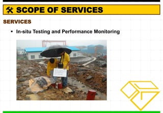 Laboratory Equipment, Apparatus, and Accessories SCOPE OF SERVICESFACILITIES AND EQUIPMENT