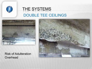 THE SYSTEMS
              DOUBLE TEE CEILINGS




Risk of Adulteration
Overhead
 