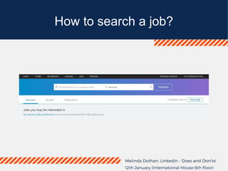 How to search a job?
 