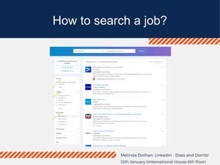 How to search a job?
 