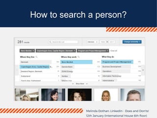 How to search a person?
 