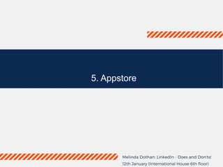 5. Appstore
 